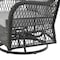 Manhattan Comfort Fruttuo Swivel Steel Rattan 3-Piece Patio Conversation Set with Cushions in Grey OD-CV018-GY - alternate 8